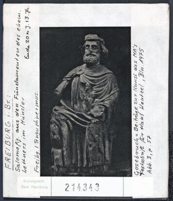 Vorschaubild Freiburg i. Br., Augustinermuseum: Salomo aus den Fundamenten des ehem. Lettners des Münsters Diasammlung